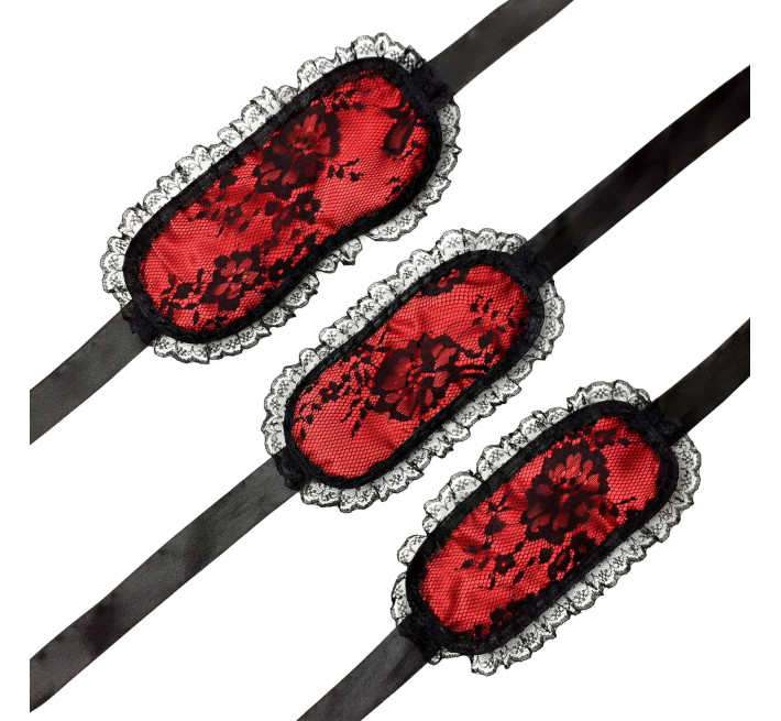 Кружевная маска на глаза с наручниками Art of Sex Mask and Handcuffs