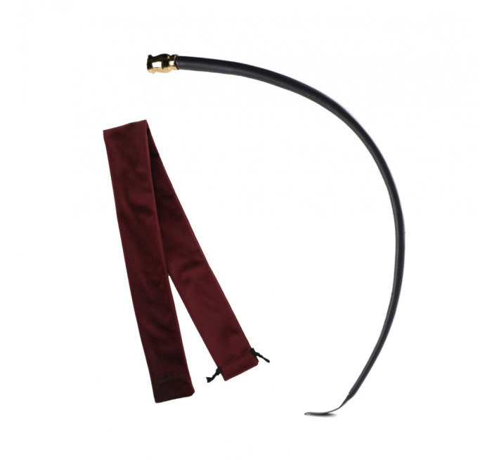 М'який шкіряний хлист з бутоном троянди на рукоятці UPKO Soft Whip