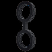 Наручники силіконові Doc Johnson The Cuffs Large Чорні