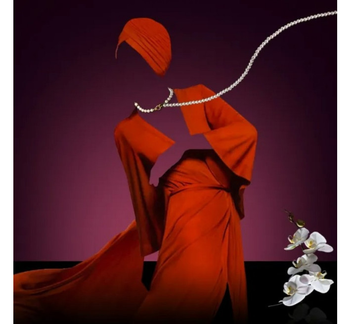 Ошейник с поводком Lockink, жемчужины