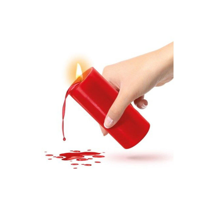 БДСМ cвеча низкотемпературная Fetish Tentation SM Low Temperature Candle Красная
