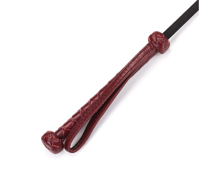 Шльопалка-сердечко Liebe Seele Wine Red Riding Crop with Heart-Shape Tip, натуральна шкіра
