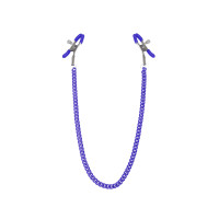 Затискачі для сосків з ланцюжком Feral Feelings - Nipple clamps Classic, фіолетовий Затискачі для сосків з ланцюжком Feral Feelings - Nipple clamps Classic, фіолетовий