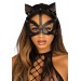 Маска кошки из экокожи Leg Avenue Vegan leather studded cat mask Black