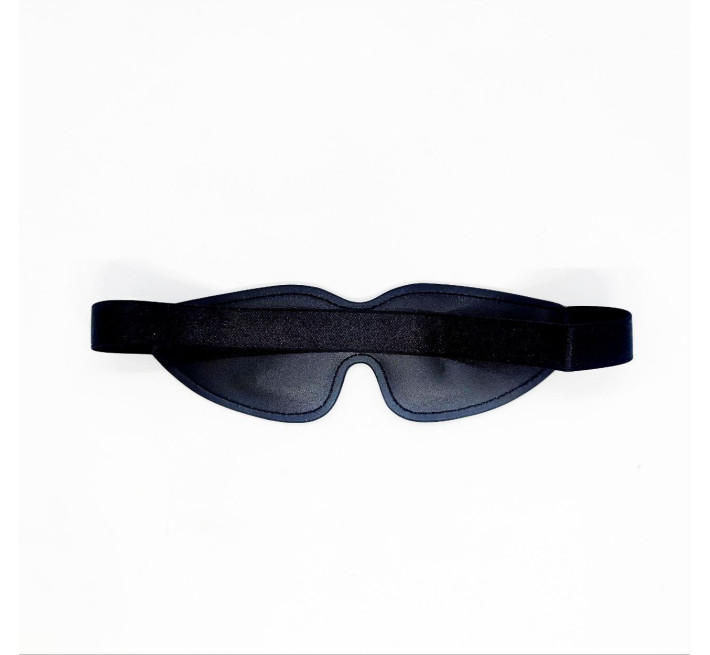 Маска екошкіра з вирізом DS Fetish Blindfold, чорна