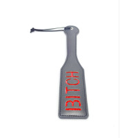 Шльопалка квадратна з написом Bitch PADDLE, чорна, 31.5 см