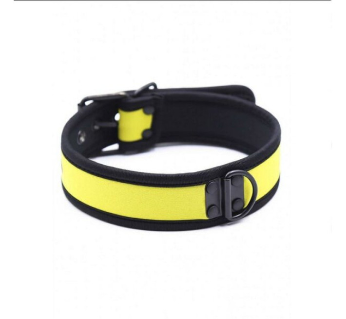Нашийник з неопрену DS Fetish Collar neoprene yellow