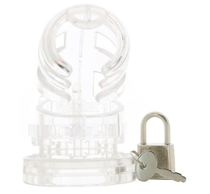 Пояс вірності ManCage №2 Transparent 3.5 Inch, прозорий