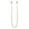 Затискачі на соски з ланцюжком Taboom Tweezers With Chain, золотисті