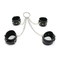 Обмежувачі DS Fetish Hogtie restraints with chain black