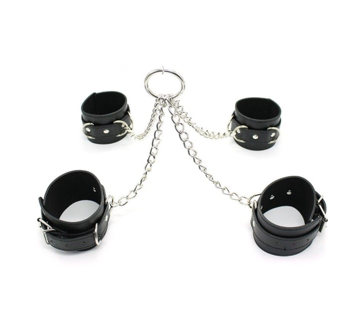 Обмежувачі DS Fetish Hogtie restraints with chain black