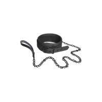 Ошейник с поводком Dreamtoys Blaze Collar and Сhain Черный