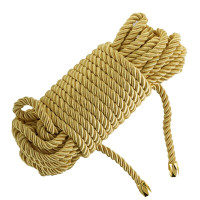 Веревка для шибари LOCKINK SEVANDA Shibari Pratice Rope, золотистая, 8 м, нейлон+хлопок