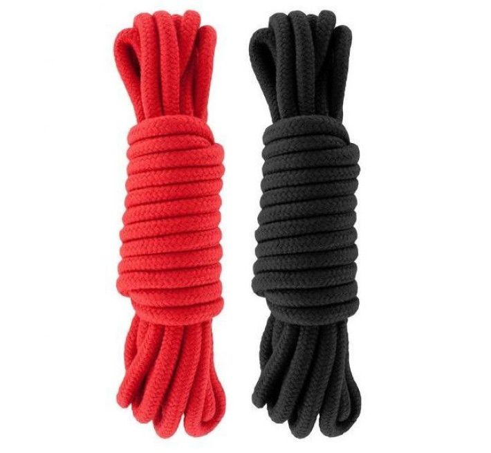 Набір мотузок для бондажу sLash Submission, 5 м, Red&Black