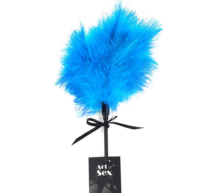 Лоскітка зі шльопалкою Піка Art of Sex – Puff Peak, блакитна