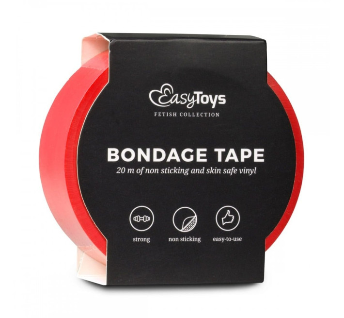 Бондажная лента EasyToys Bondage Tape красного цвета