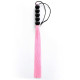 Флогер DS Fetish FLOGGER, 5 кульок, Рожевий, ручка 45 см