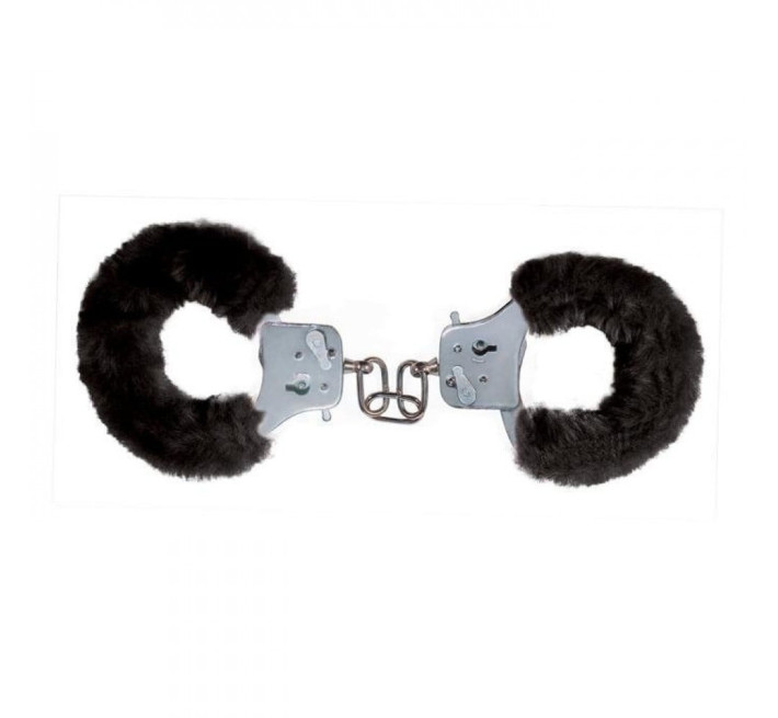 Наручники з хутром Toy Joy Furry fan cuffs Чорні