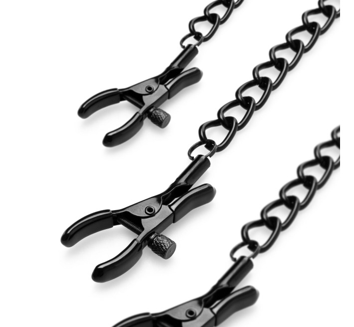 Зажимы для сосков и клитора Bedroom Fantasies: Nipple & Clitoral Clamps, черные