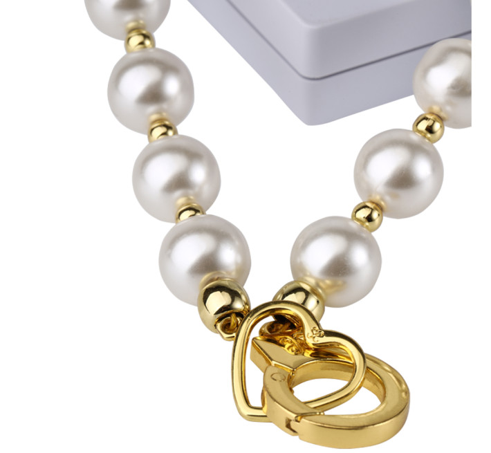 Ошейник с поводком Lockink, жемчужины