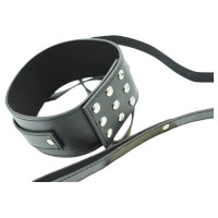 Нашийник з повідцем DS Fetish Collar with leash metal Чорний