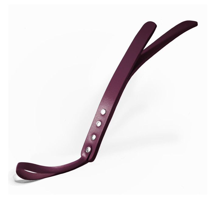 Падл двошаровий Feral Feelings Leather Mini Paddle Burgundy, натуральна шкіра, burgundy