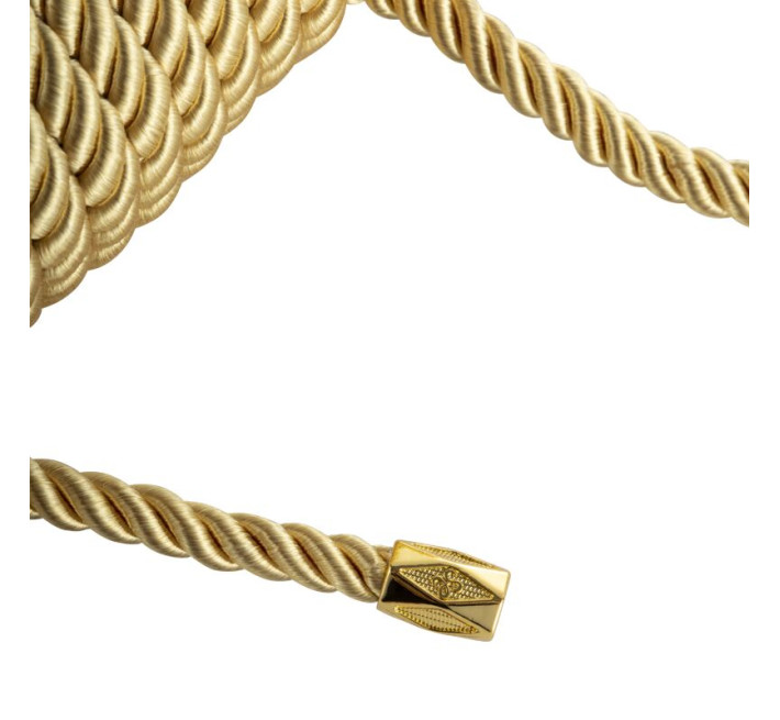 Веревка для шибари LOCKINK SEVANDA Shibari Pratice Rope, золотистая, 8 м, нейлон+хлопок