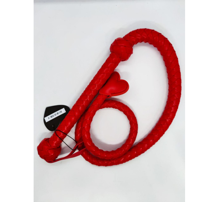 Батіг довгий DS Fetish Whip Long Heart Red