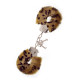 Наручники Dreamtoys Metal Handcuff with Plush Леопардові