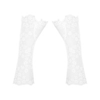 Кружевные митенки Obsessive Heavenlly gloves белые One size Кружевные митенки Obsessive Heavenlly gloves белые One size