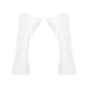 Кружевные митенки Obsessive Heavenlly gloves белые One size