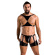 Комплект еротичної чоловічої білизни Passion 047 Set John black L/XL