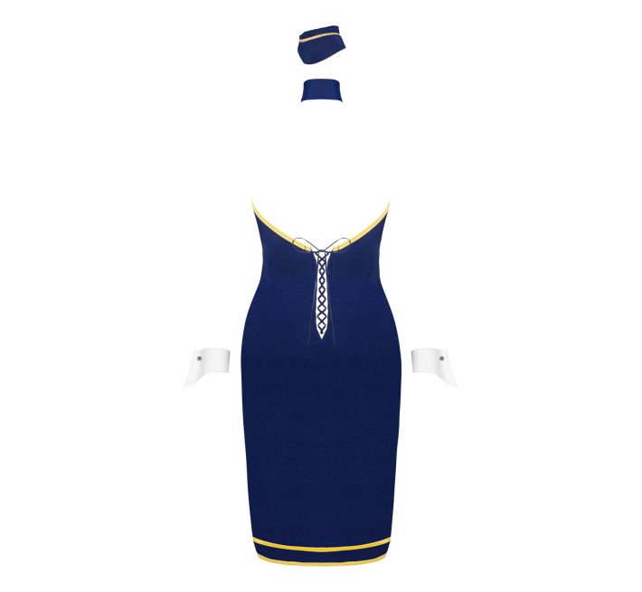 Еротичний костюм стюардеси Obsessive Stewardess uniform блакитний XS/S
