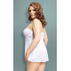 Пеньюар SoftLine Tanya Plus Size Білий XXL
