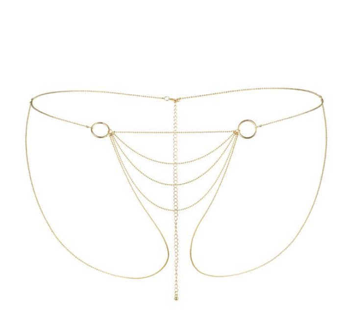 Ланцюжок трусики Bijoux Indiscrets Magnifique Bikini Chain Золотий