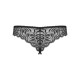 Кружевные танга с доступом Obsessive Contica crothchles thong черные L/XL