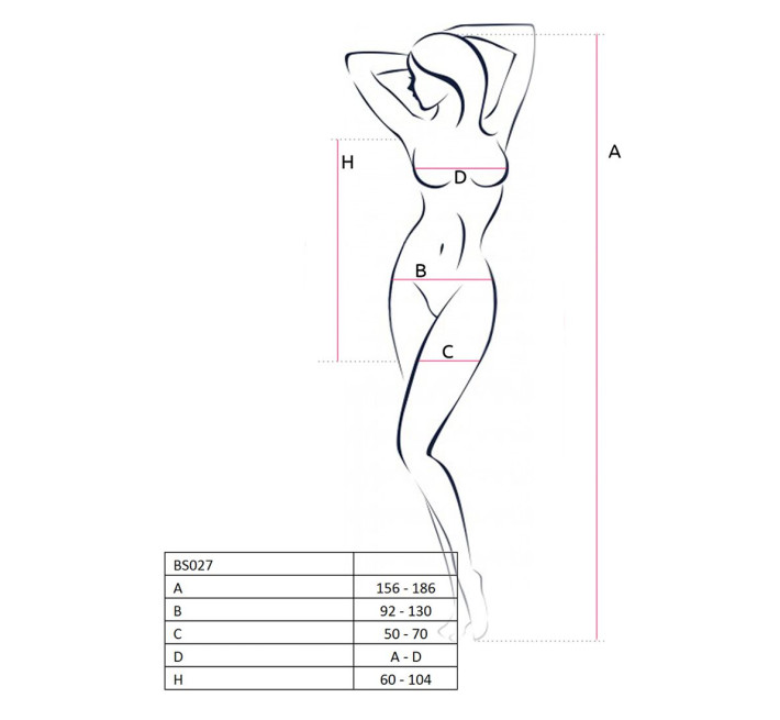 Эротическое платье-сетка Passion BS027 S/XL Красное
