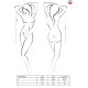 Плаття під латекс із глибоким декольте Passion FEMI DRESS Чорне XXL/XXXL