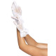 Короткие перчатки Leg Avenue Floral lace wristlength gloves White