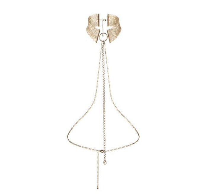 Прикраса Bijoux Indiscrets Desir Metallique Collar Золоті