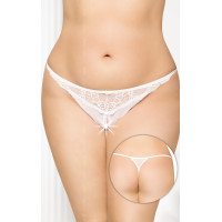 Трусики SoftLine G-String 2434 Plus Size XL/XXXL Білі