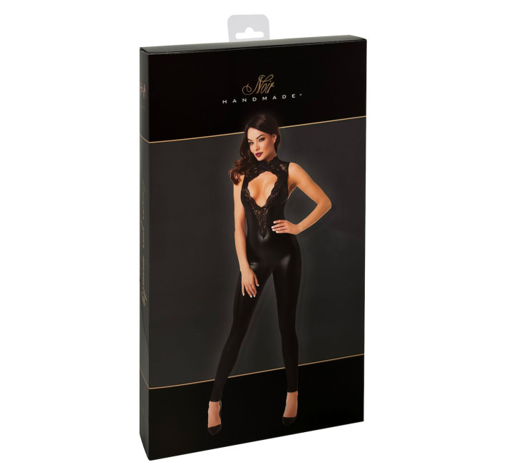Комбинезон Noir Handmade F342 Powerwetlook and lace overall - XXL