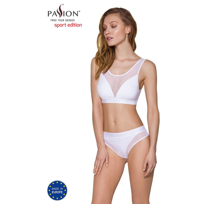 Топ с прозрачной вставкой Passion PS002 TOP L, white