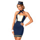 Еротичний костюм стюардеси Obsessive Stewardess uniform блакитний XS/S