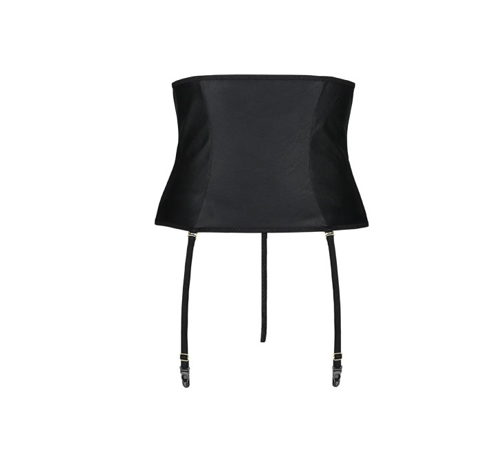 Пояс-корсет з екошкіри Passion Celine Set black L/XL