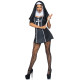 Костюм черниці Leg Avenue Naughty Nun M, сукня, головний убір