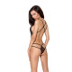 Боді монокіні із декольте Passion ERZA BODY Чорний S/M