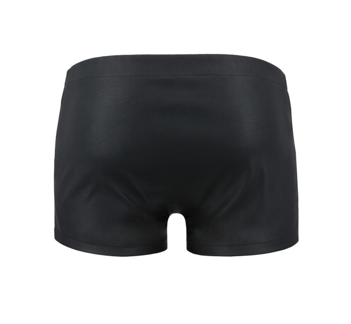 Чоловічі шкіряні боксери із заклепками Passion 048 Short David Black XXL/XXXL