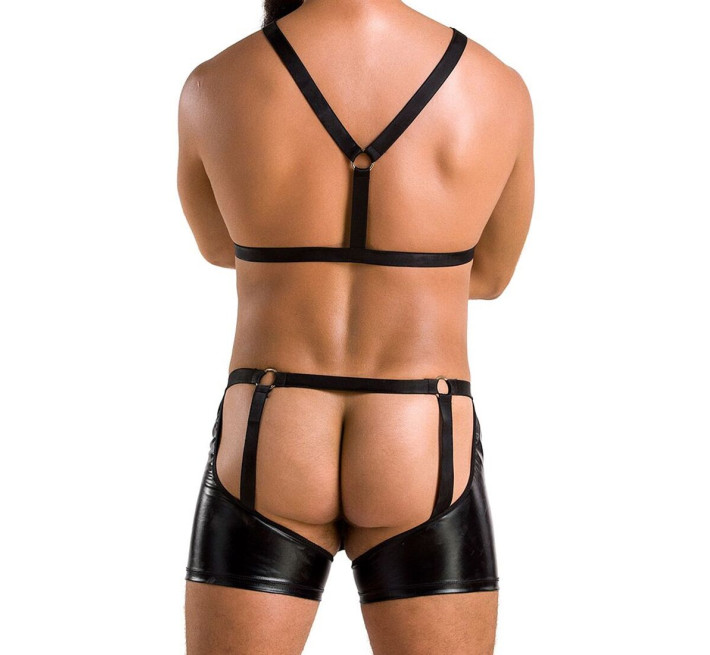 Комплект еротичної чоловічої білизни Passion 047 Set John black L/XL