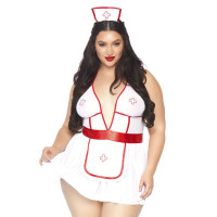 Костюм медсестри Leg Avenue Nightshift Nurse XL/XXL, сукня, трусики, шапочка Костюм медсестри Leg Avenue Nightshift Nurse XL/XXL, сукня, трусики, шапочка